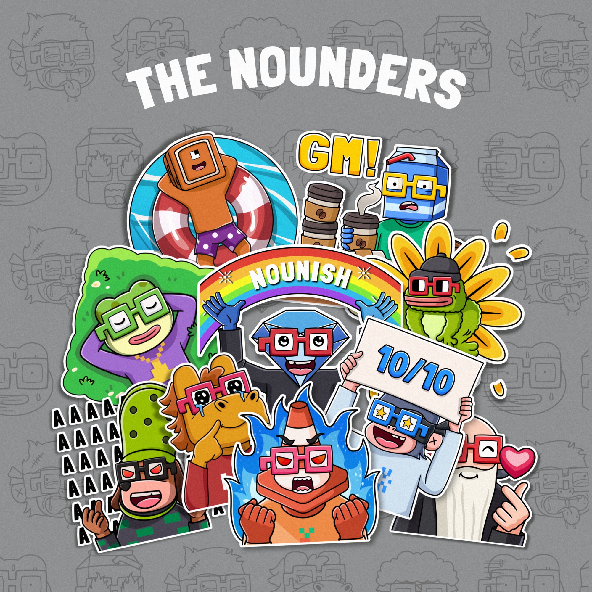 Nounders Sticker Pack 1