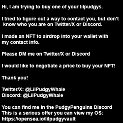 LilPudgyWhale Wants to buy your lilpudgy collection image