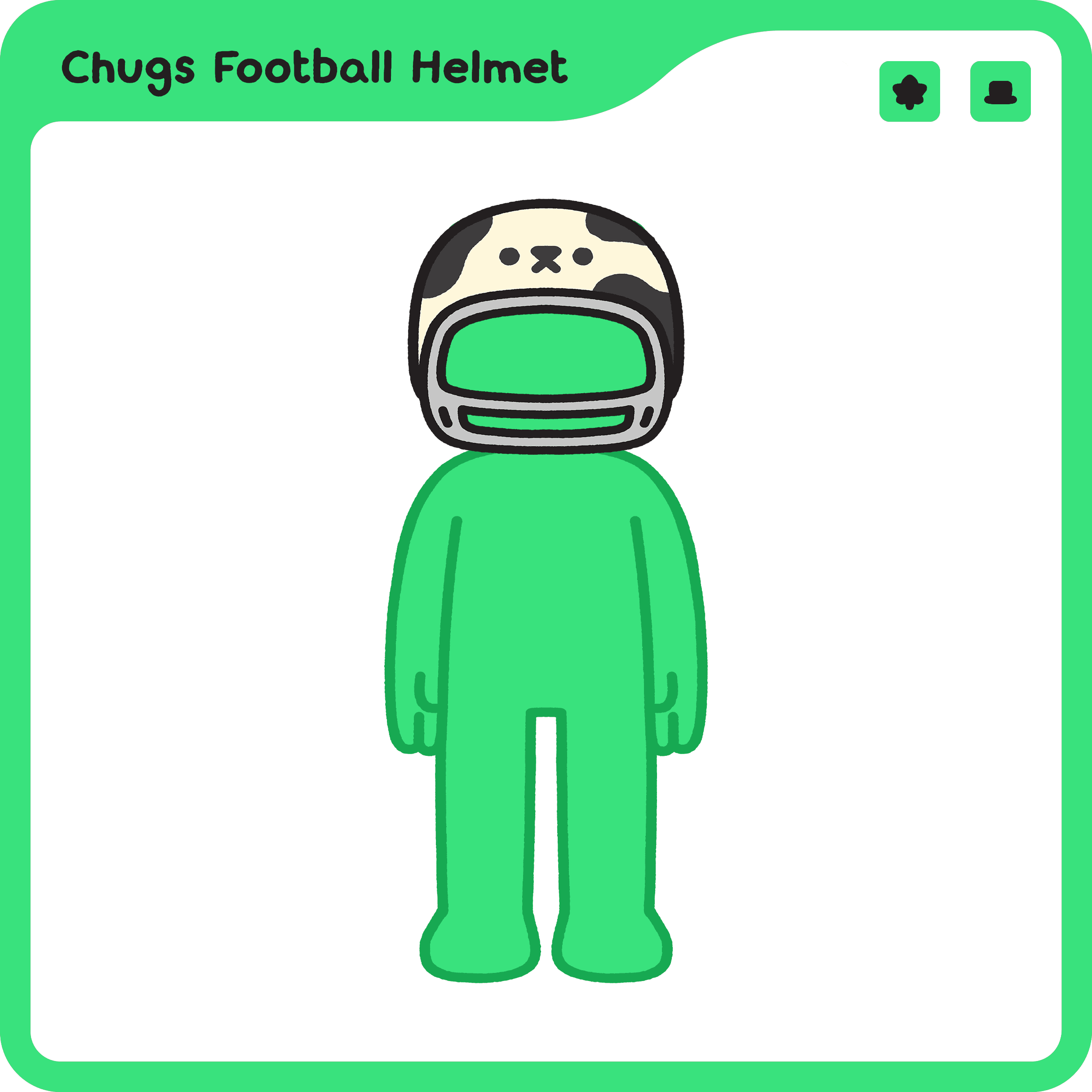 Chugs Football Helmet
