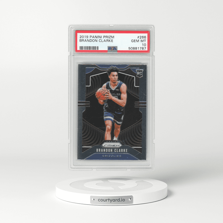 2019 Panini Prizm #266 Brandon Clarke (PSA 10 GEM MINT)