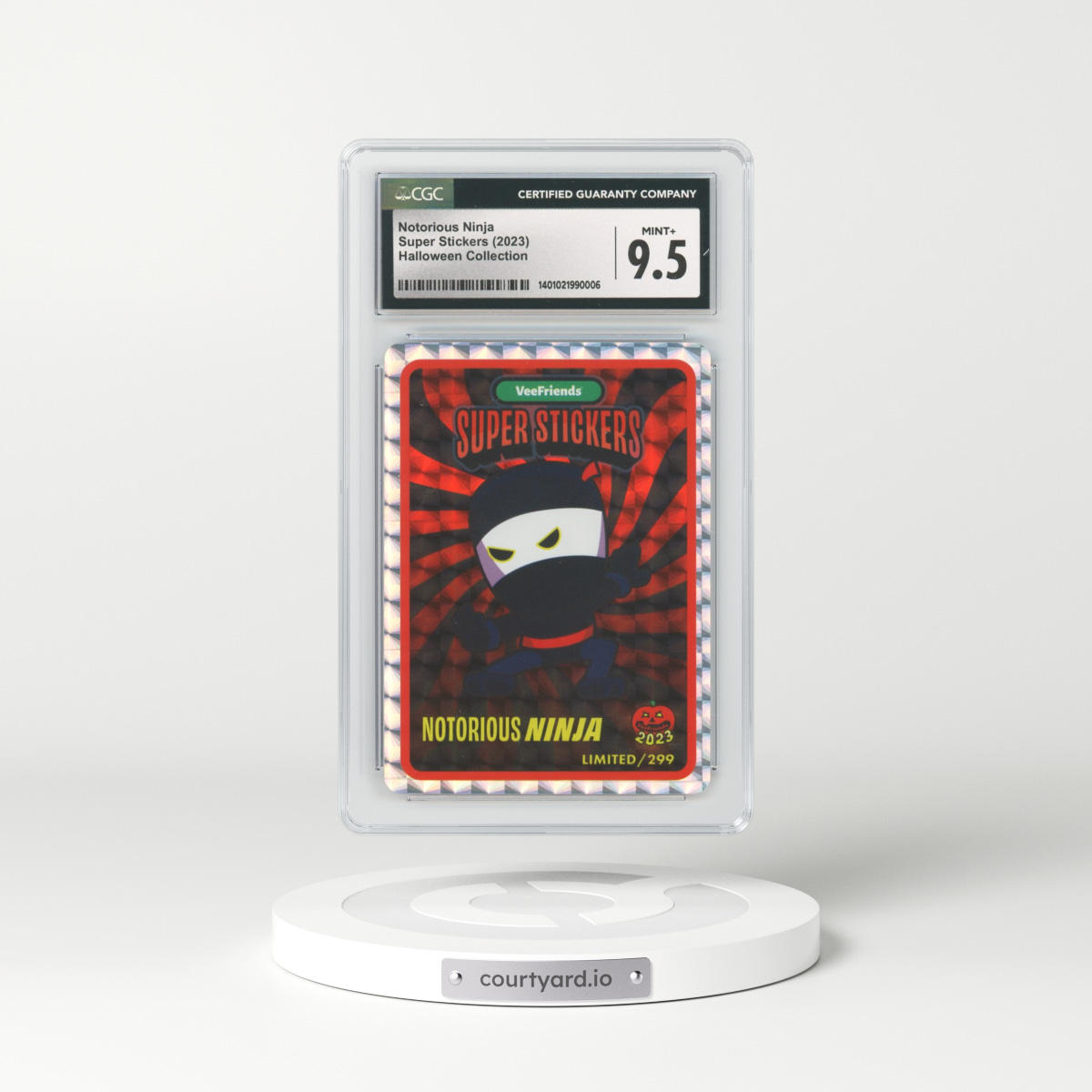 2023 VeeFriends Super Stickers Notorious Ninja - Halloween Collection (CGC 9.5 MINT+)