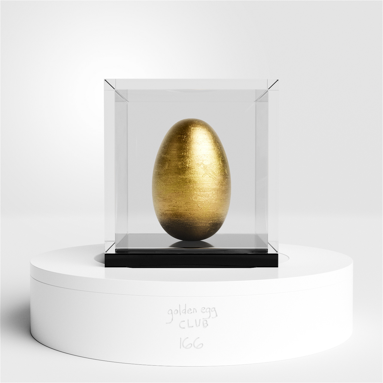 golden egg sculpture #166