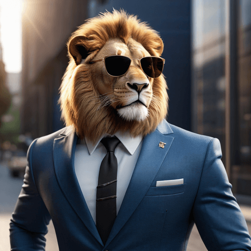 Businessman Lion