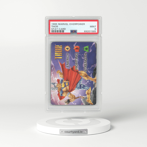 1995 Marvel Overpower Thor - Stat Card (PSA 9 MINT)