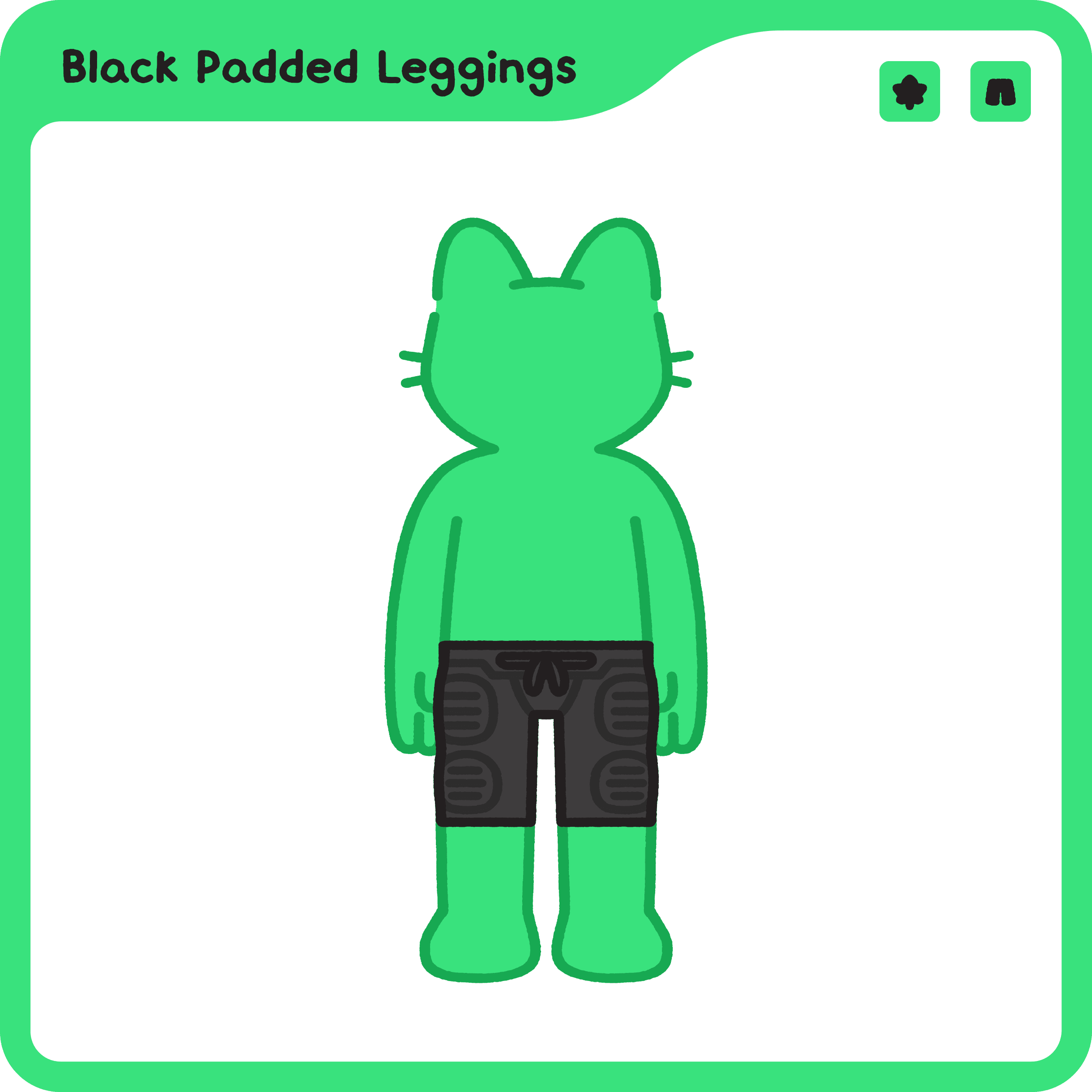 Black Padded Leggings