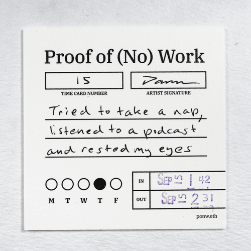 Proof of (No) Work - ponw.eth 15