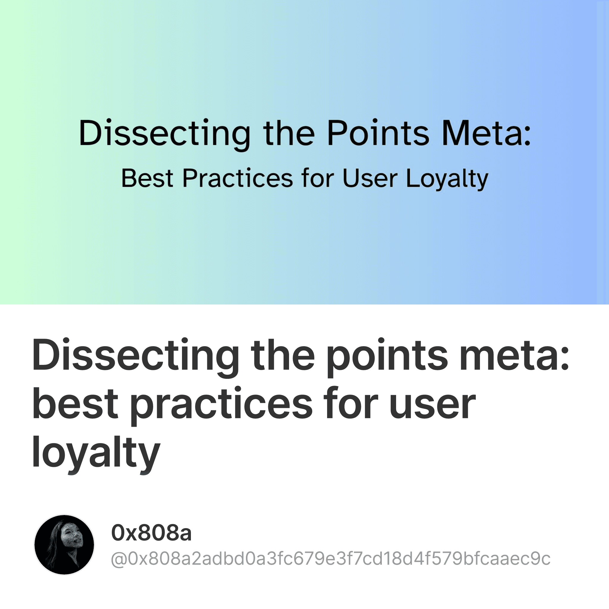 Dissecting the points meta: best practices for user loyalty #5