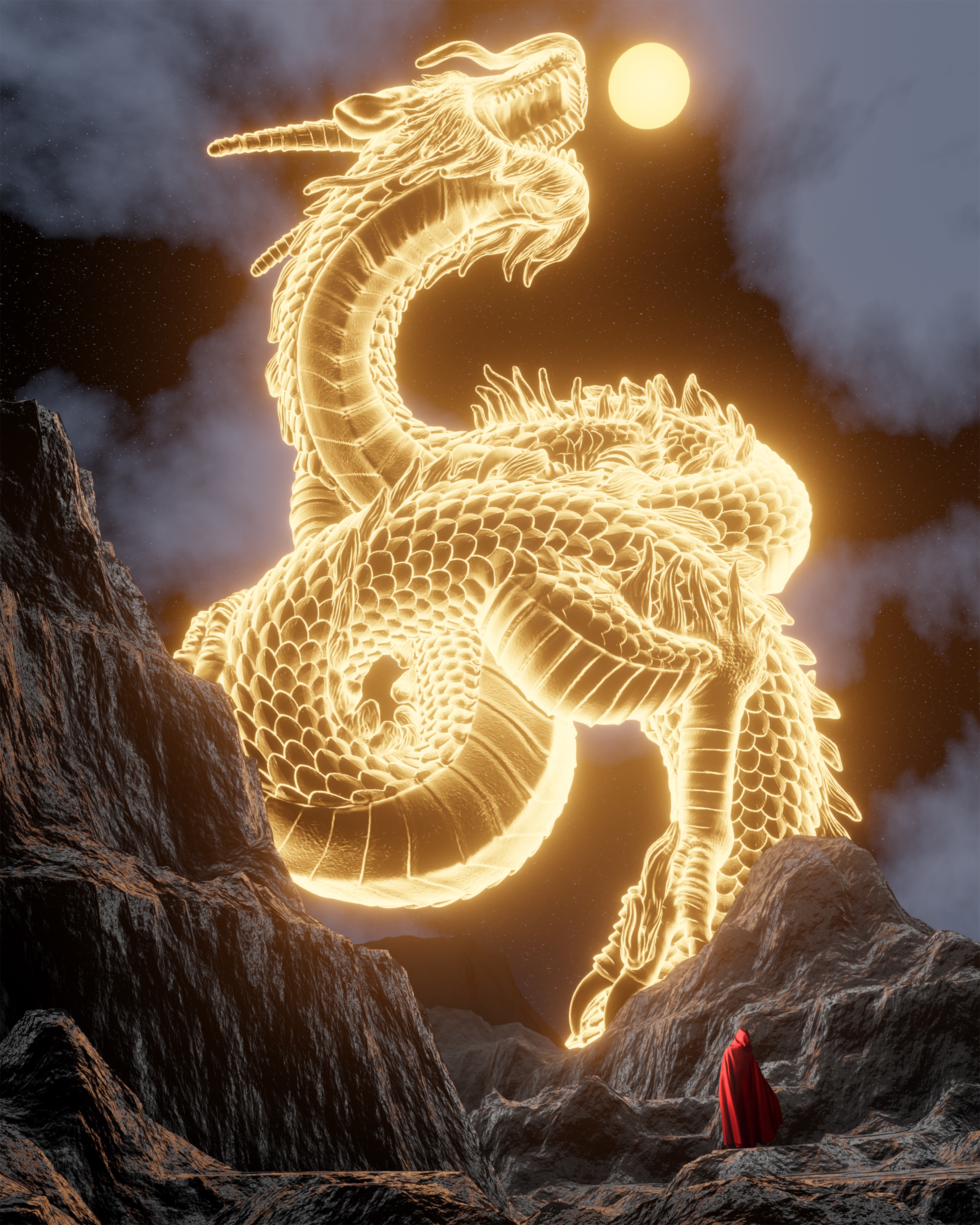 Dragon Print Token