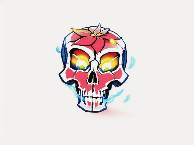 _red skull anime_