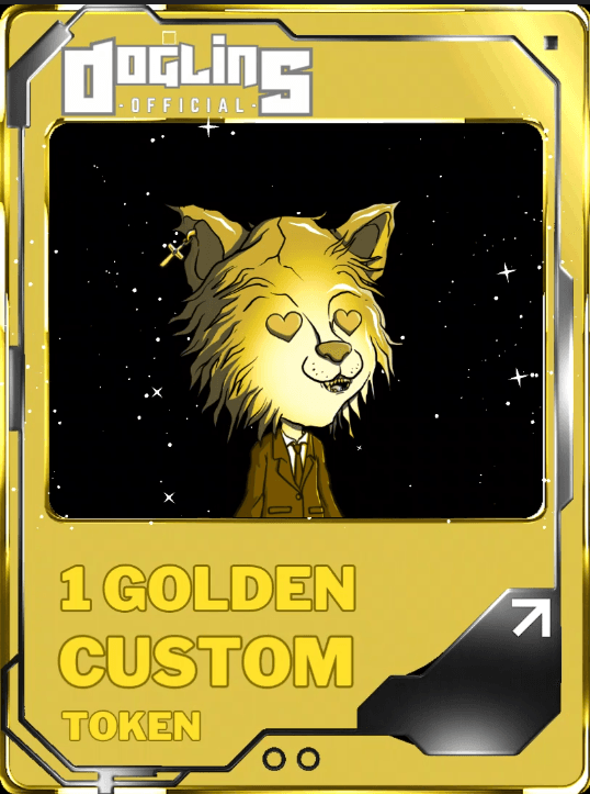 Doglins Official Custom Golden Token