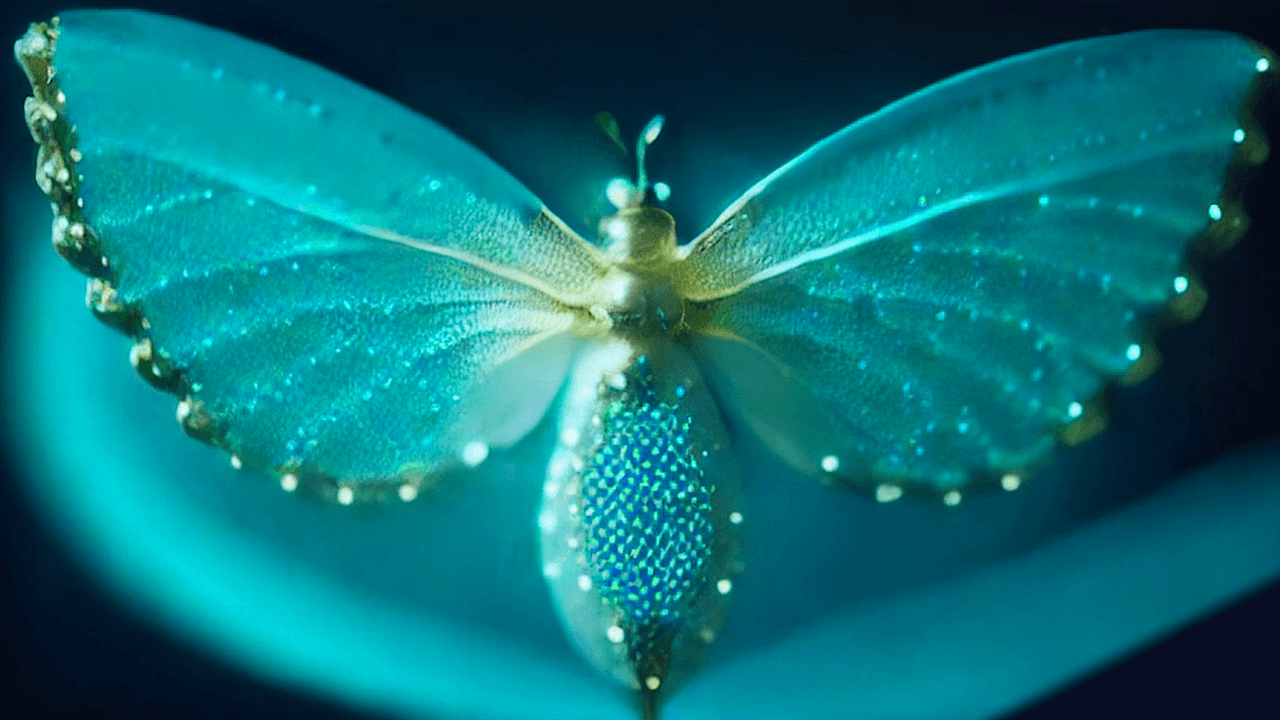 Blue Moth 4 Portrait NFT By Deekstar