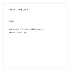 SOUND PIECE V by Yoko Ono collection image