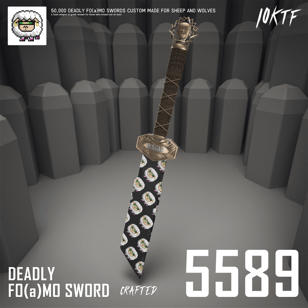 Wolf Deadly FO(a)MO Sword #5589