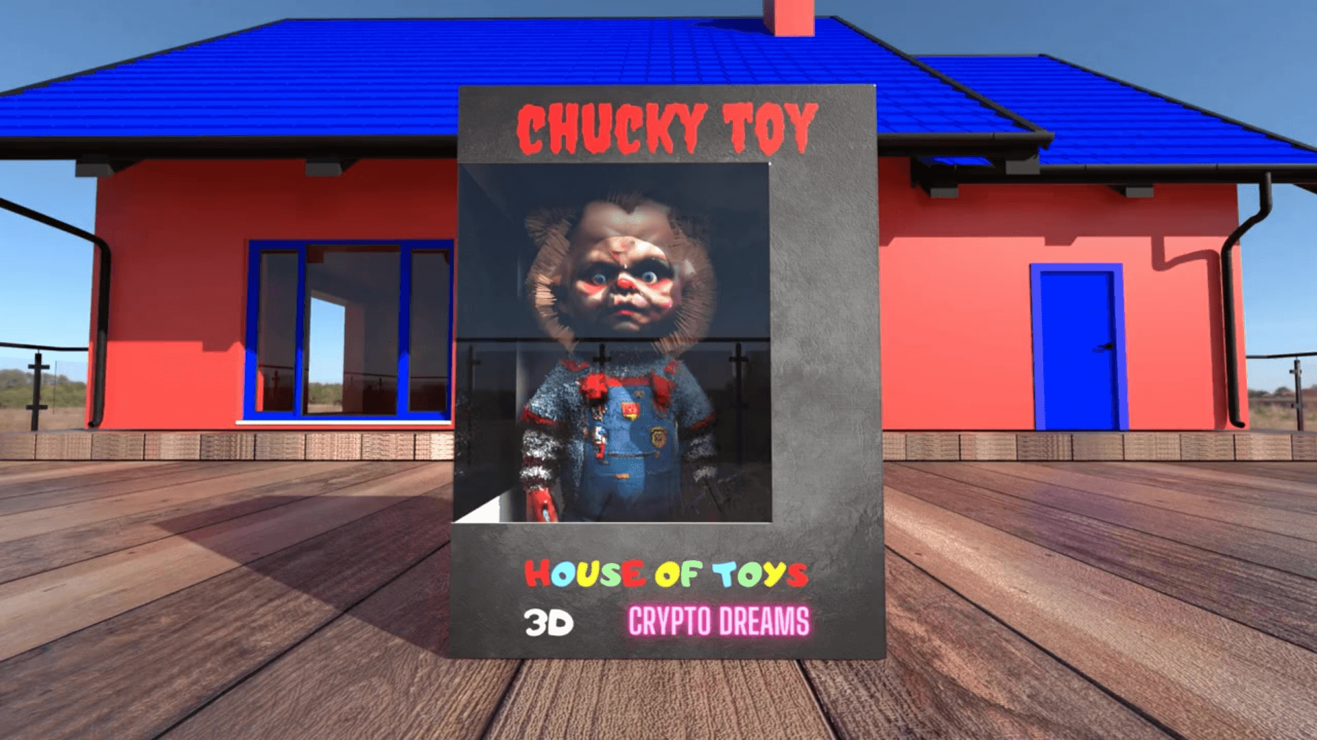 Chucky Toy Box in Garden