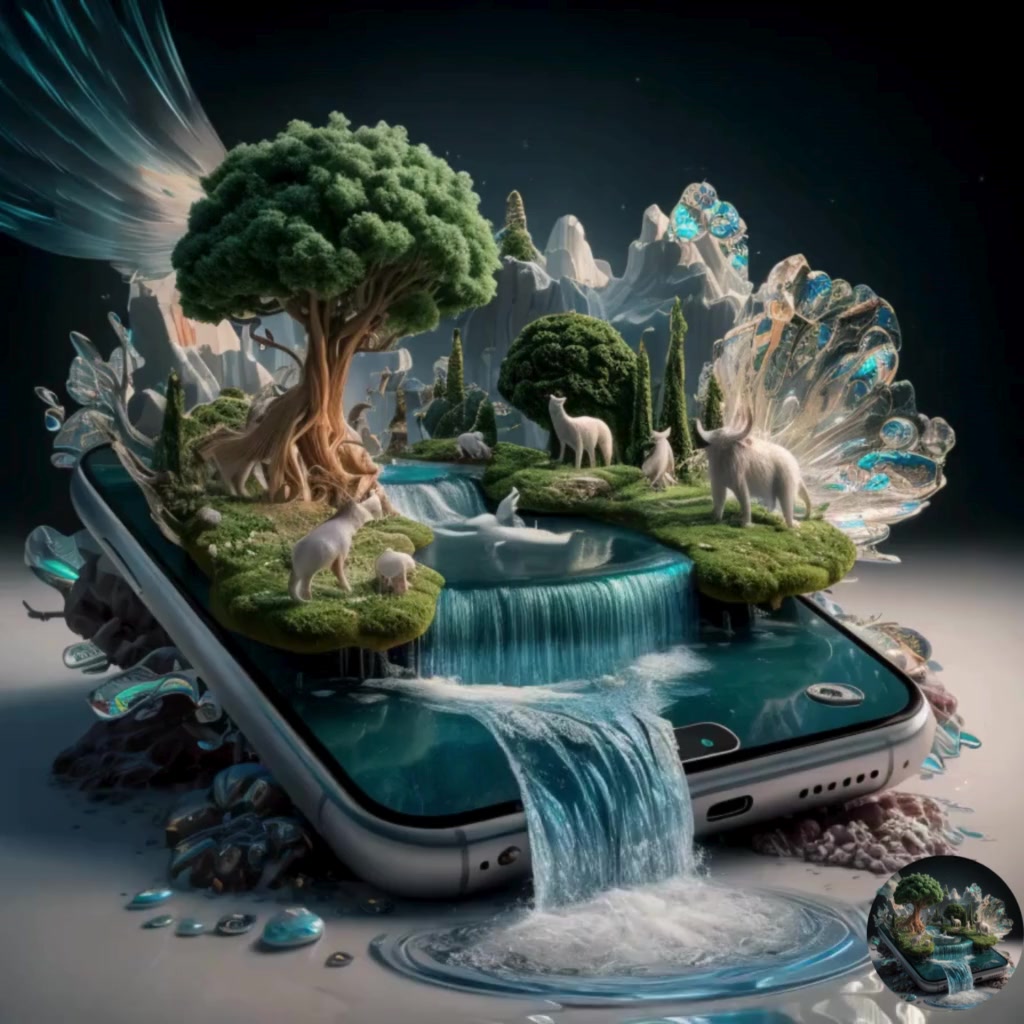 Hyper-Realistic Miniature Forest Scene: A World Within Your Reach