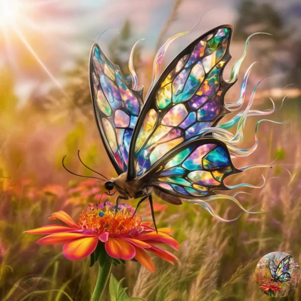 A Dazzling Dance of Light: A Mesmerizing Butterfly NFT