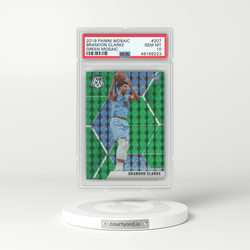 2019 Panini Mosaic #207 Brandon Clarke - Green Mosaic (PSA 10 GEM MINT)