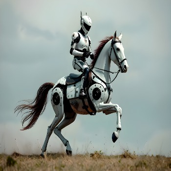 Rider and the horse