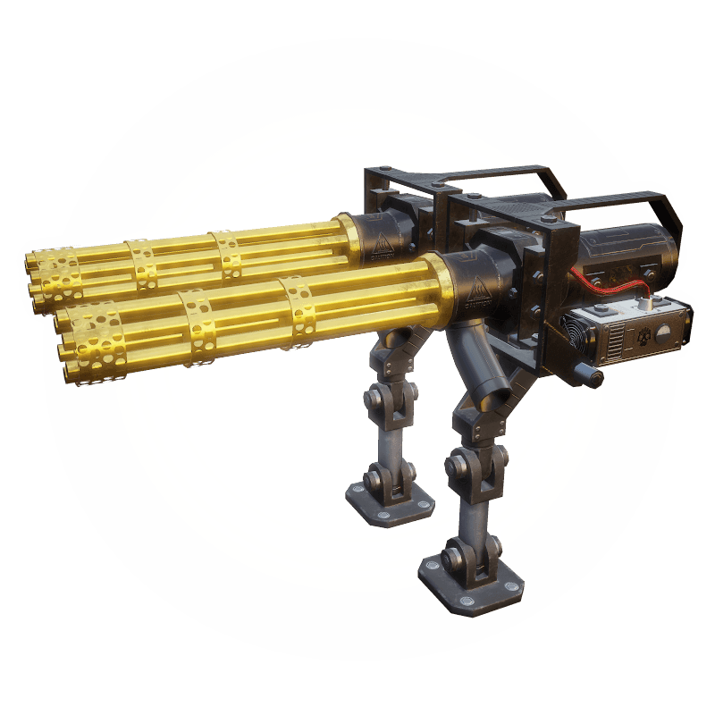 Gold M134C Minigun - War Riders | OpenSea