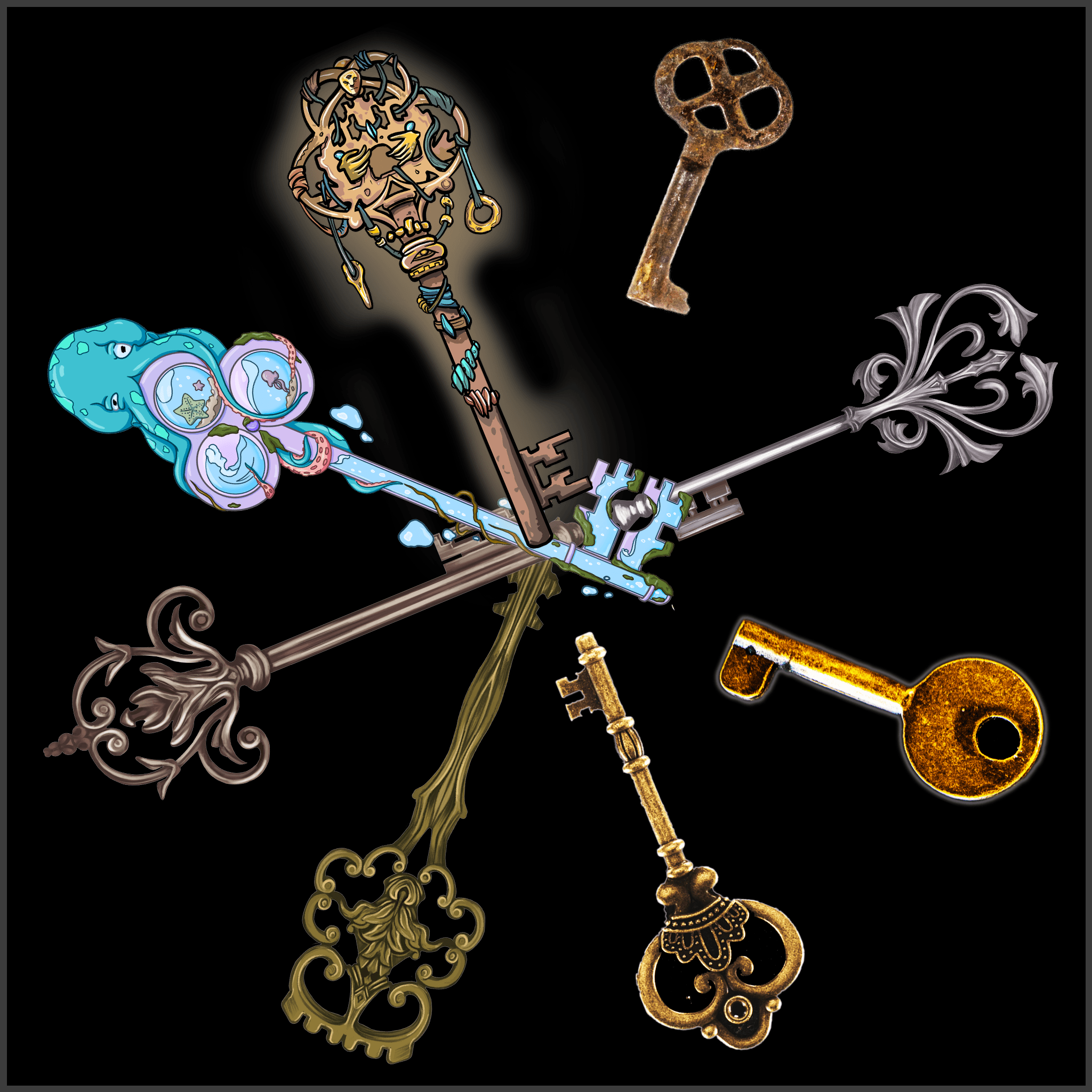 200 Keys: Keychain #3925