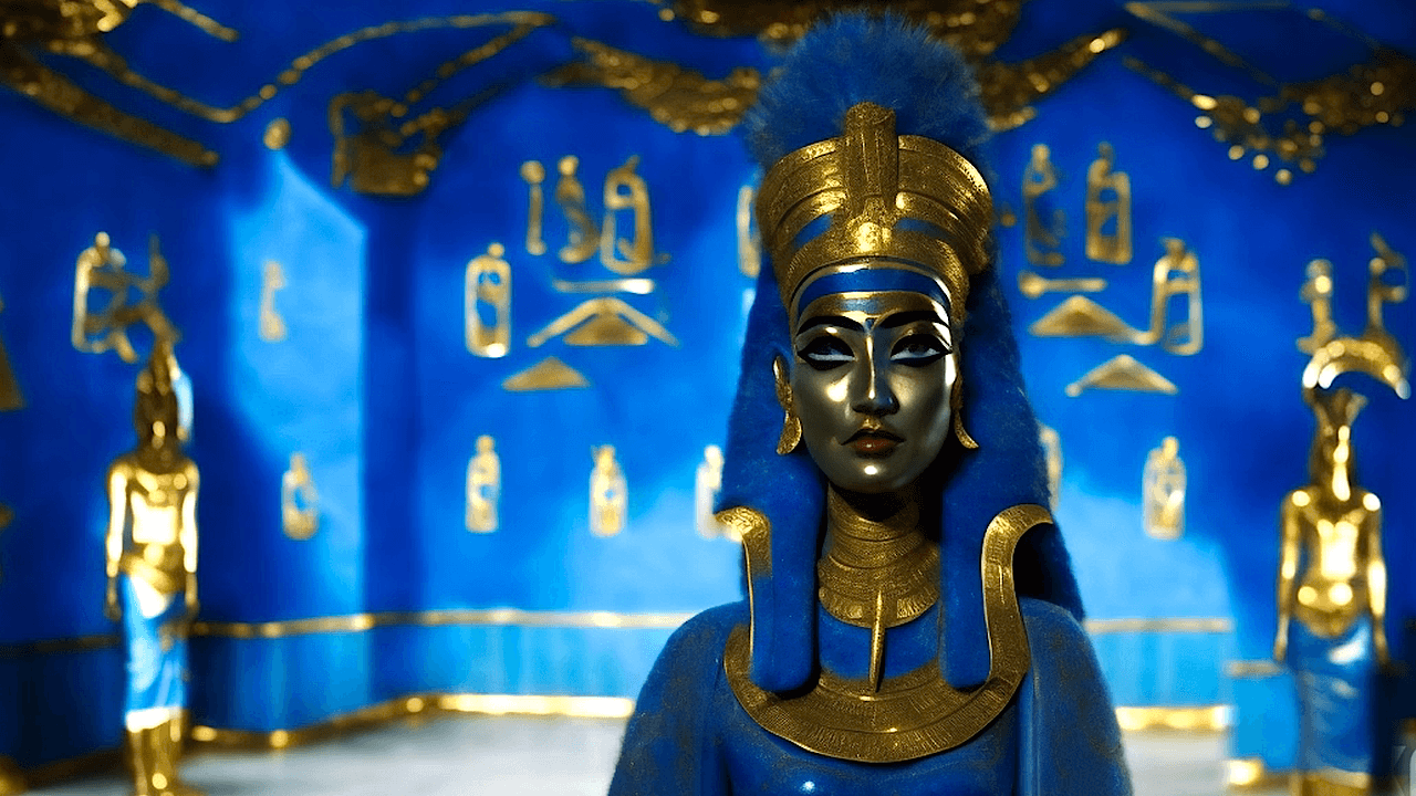 Animated Egyptian Goddess 12 Portrait NFT By Deekstar