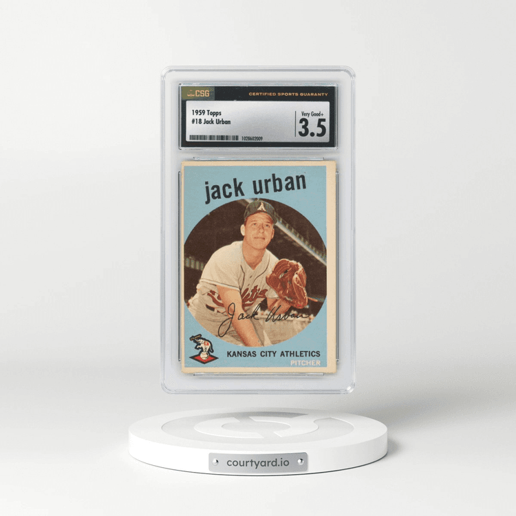 1959 Topps #18 Jack Urban (CSG 3.5 VG+)