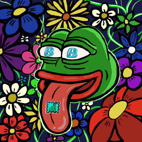 "Flourish Frog Dreams" By Rad Ribbit - Pepecoin: Paint Gallery | OpenSea