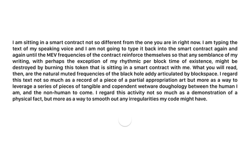 i am sitting in a smart contract.