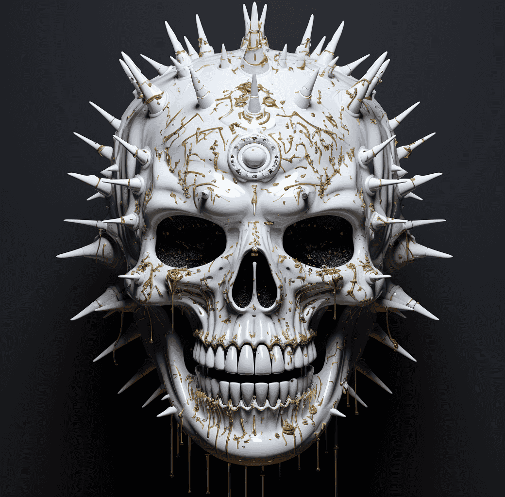 Spiked Skulls by SmokeSolid #34