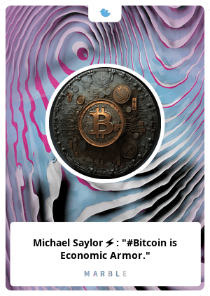 Michael Saylor⚡️: "#Bitcoin is Economic Armor."