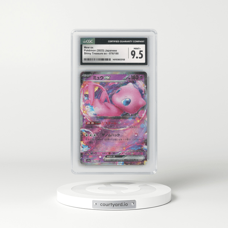 2023 Shiny Treasure ex #076/190 Mew ex (CGC 9.5 MINT+)