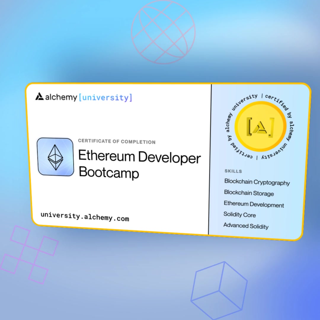 Alchemy Certified Ethereum Developer