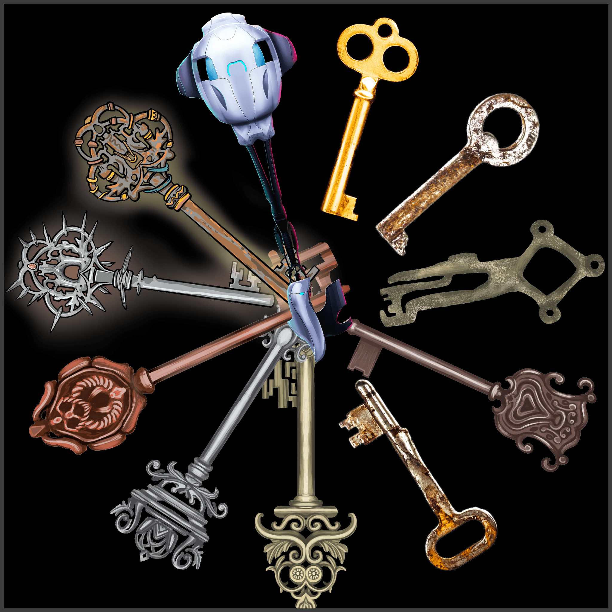 200 Keys: Keychain #1754