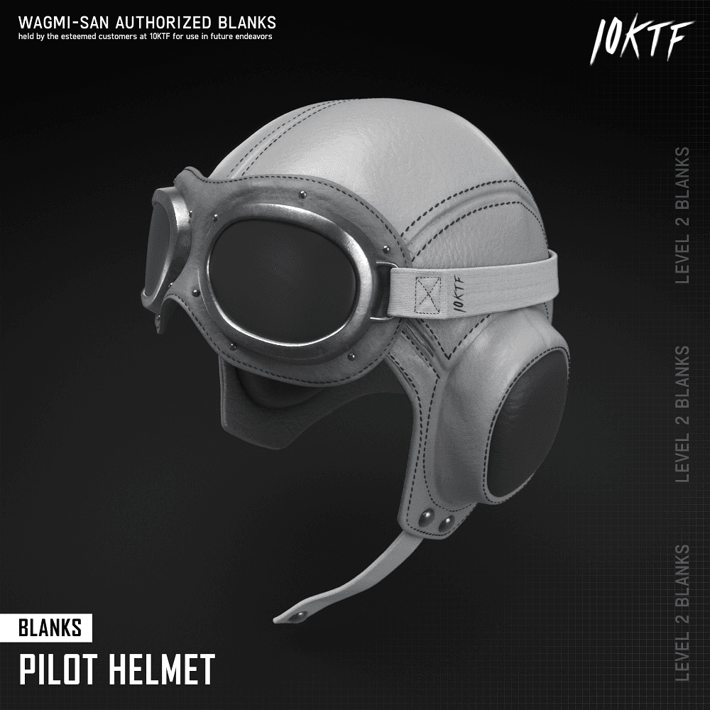 Blank Pilot Helmet