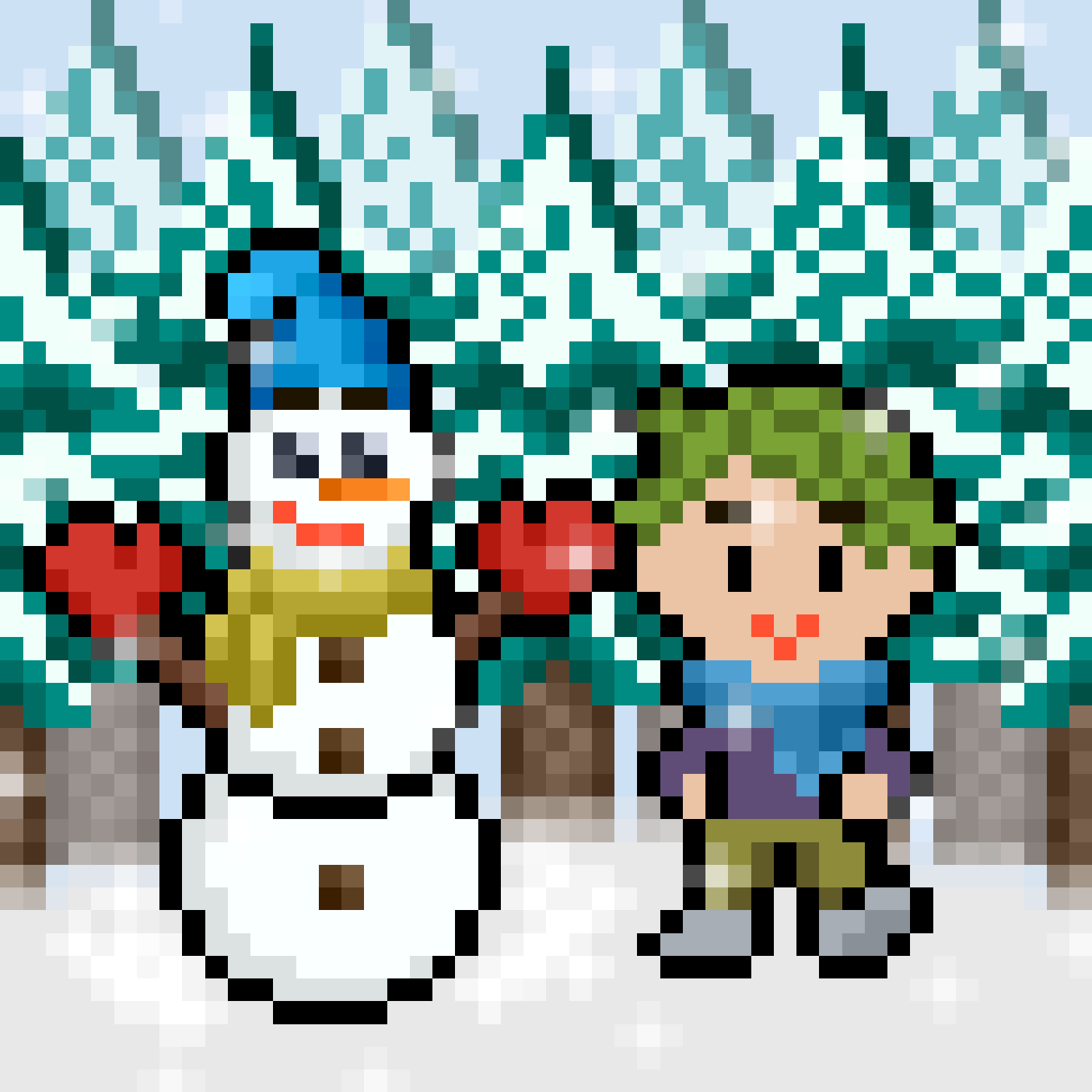 Joe Plays With Snowman