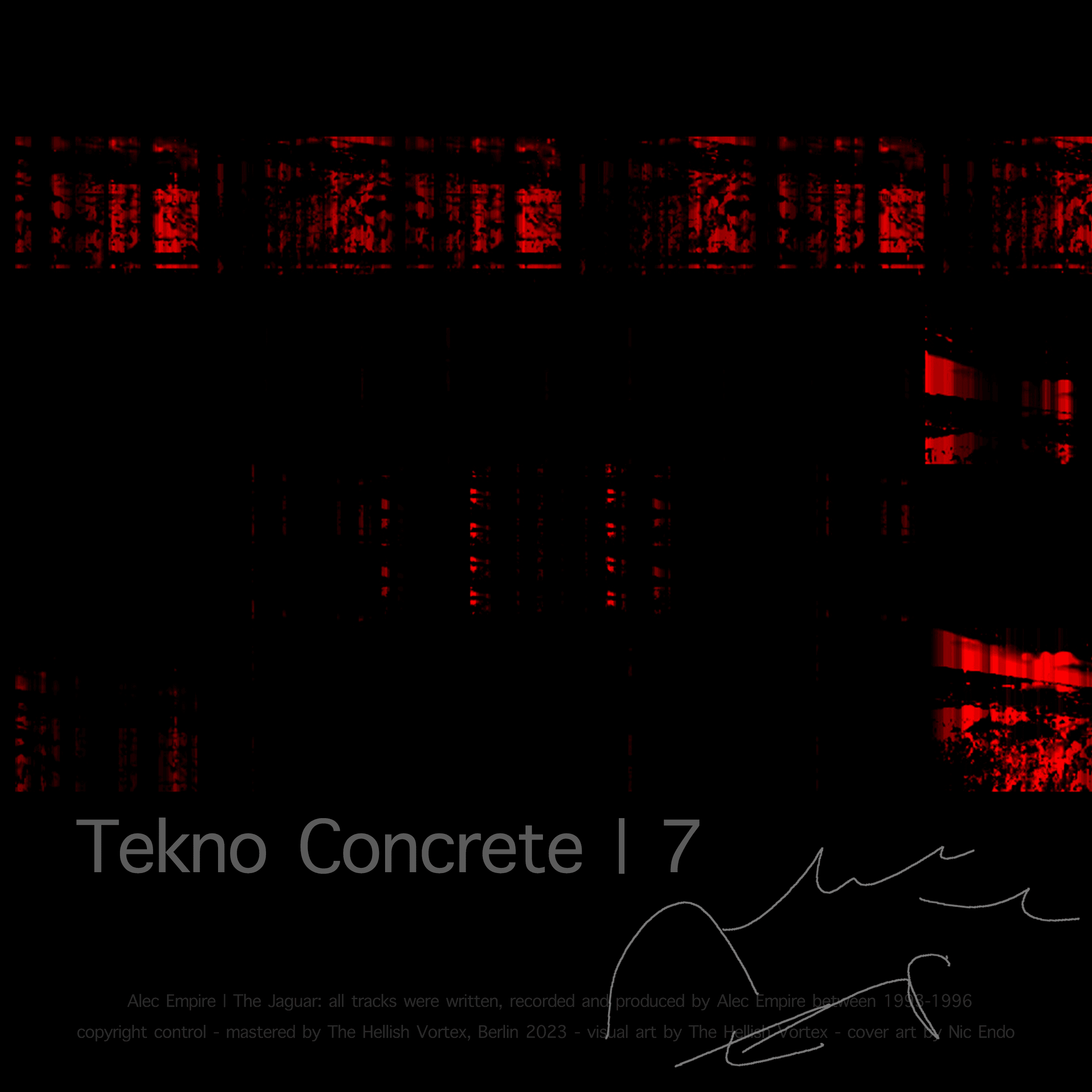Alec Empire - The Jaguar / Tekno Concrete (autographed / original 12" dubplate NFT)