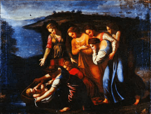 Moses Saved from the Waters - Raffaello Sanzio d'Urbino & Giulio Romano