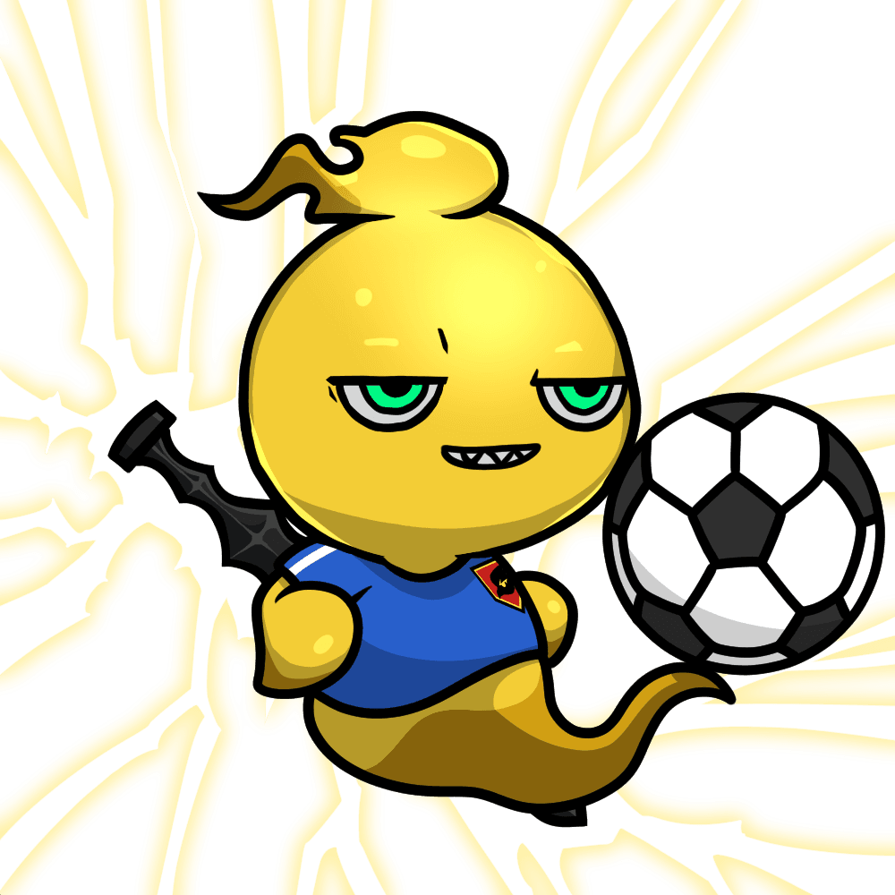 Mitama-Soccer player-Gold #06186