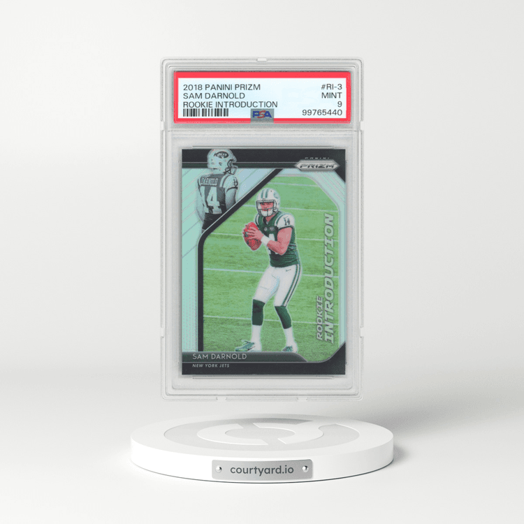 2018 Panini Prizm Rookie Introduction #RI-3 Sam Darnold (PSA 9 MINT)