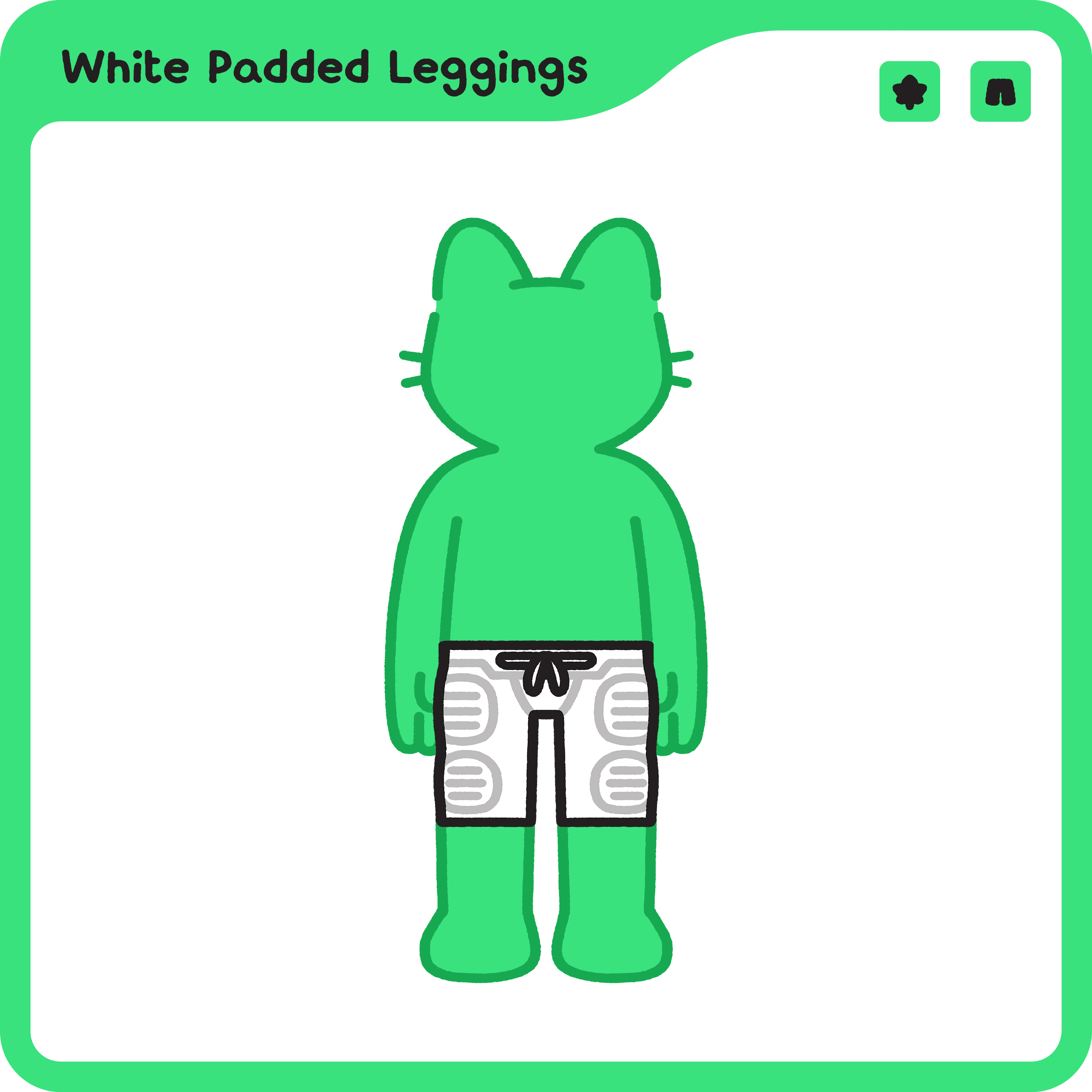 White Padded Leggings