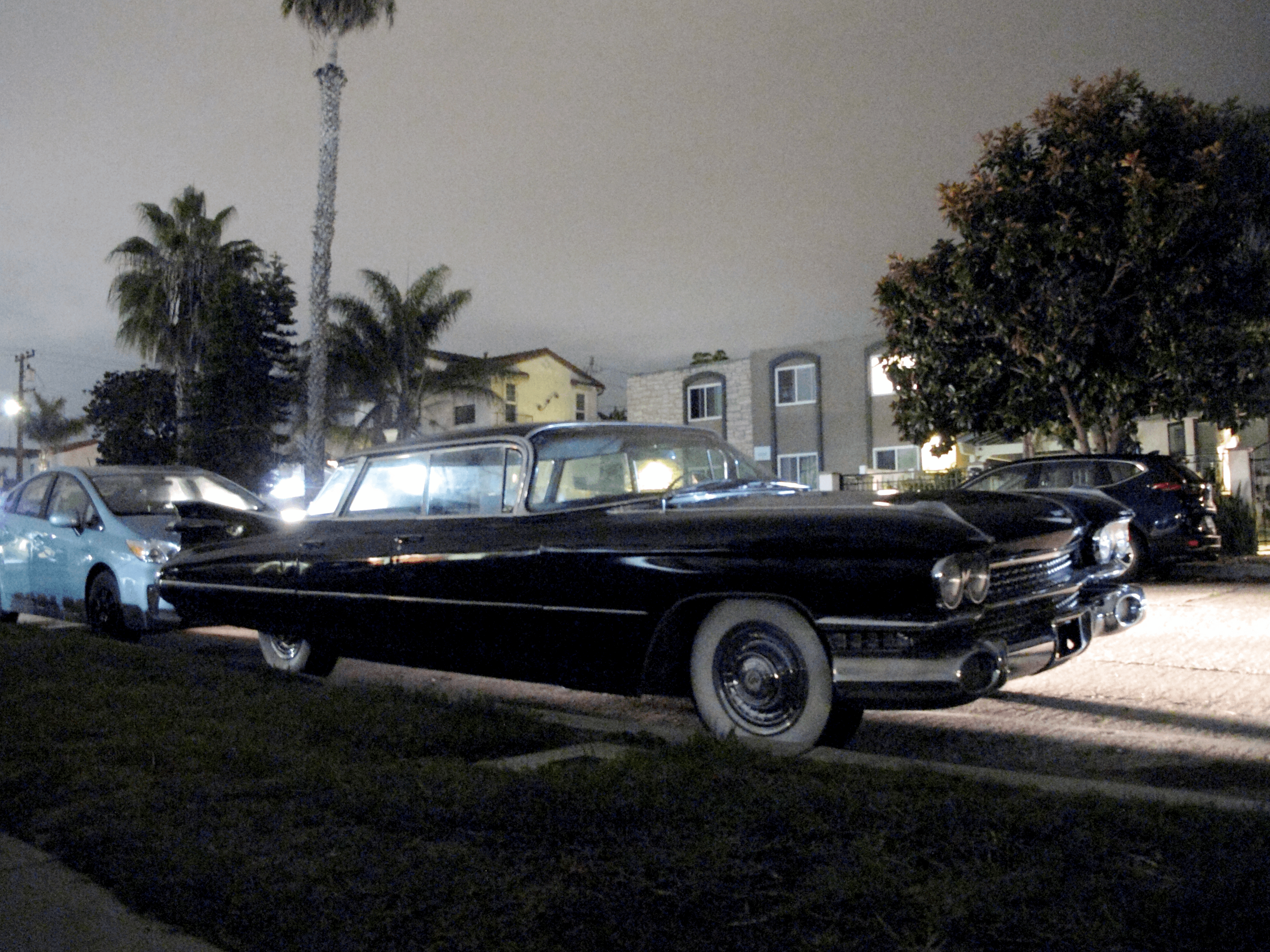 Vintage Cadillac timed exposure night shot - phot by BTVG