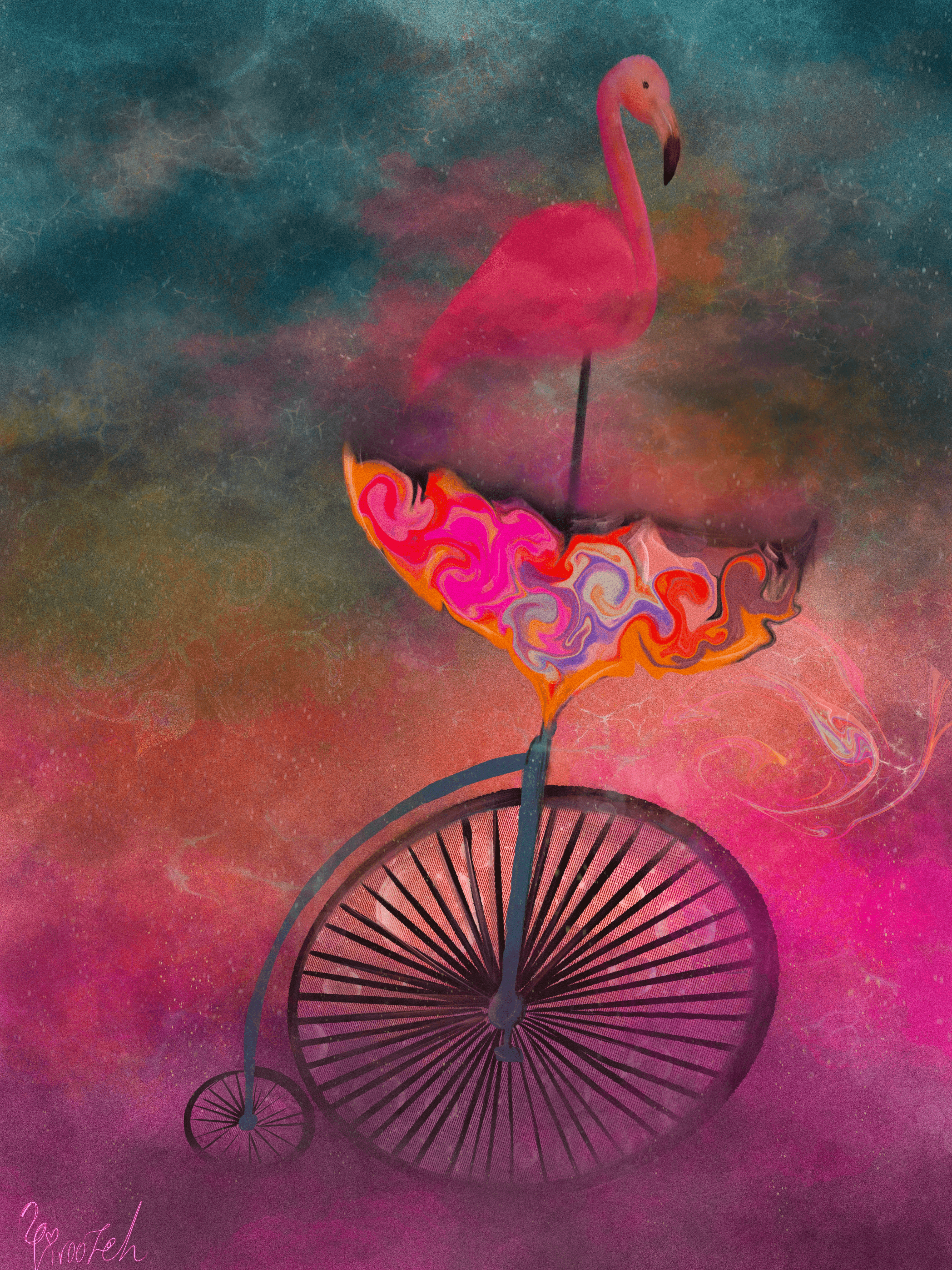 Pink Umbrella  #1