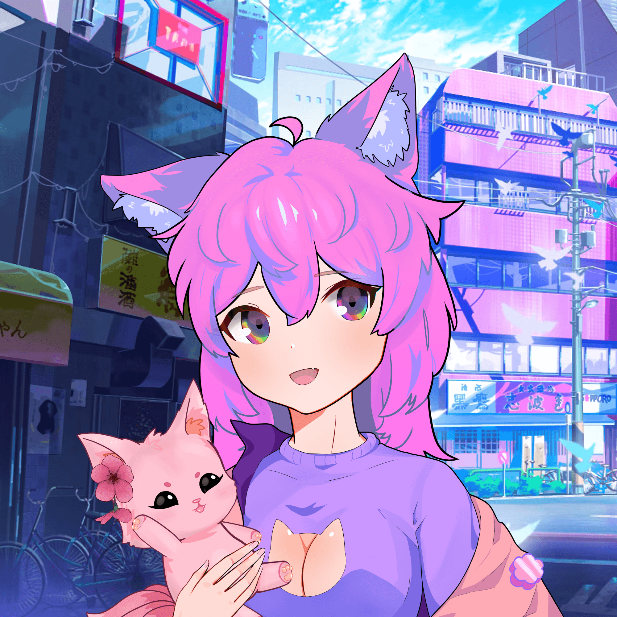 Cupcat Catgirl 3640