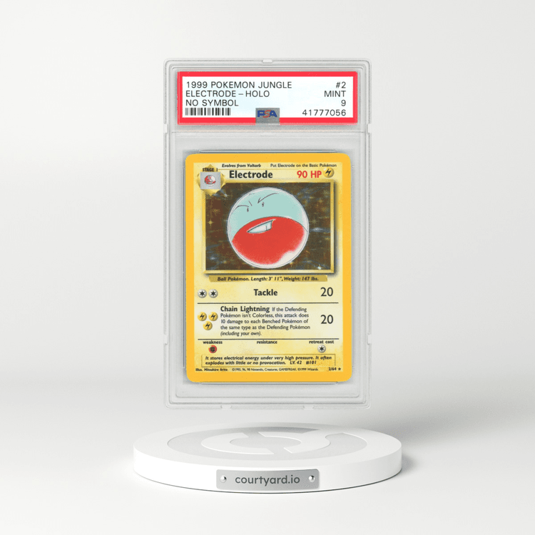 1999 Jungle #2 Electrode - Holo No Set Symbol (PSA 9 MINT)
