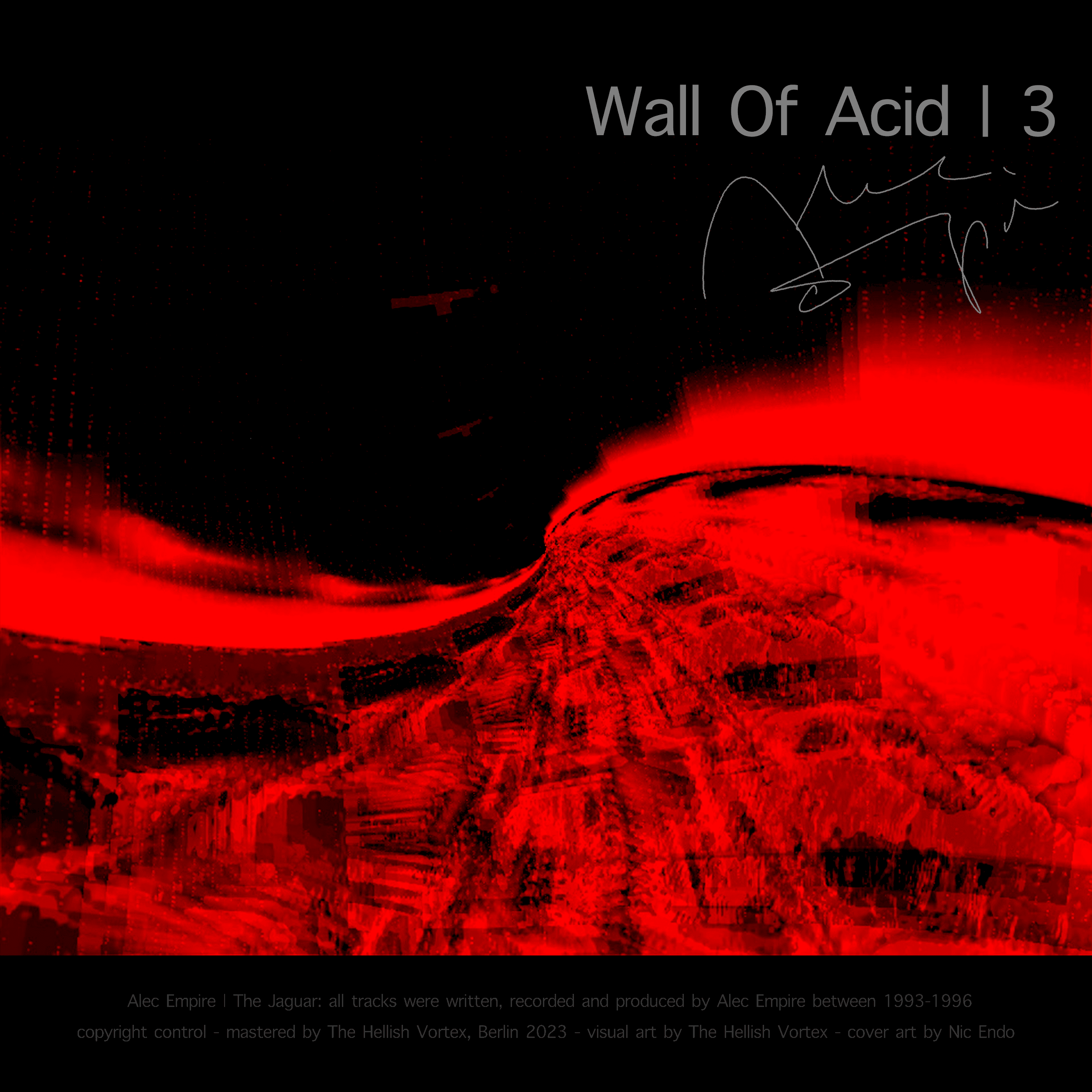 Alec Empire - The Jaguar / Wall of Acid (autographed / original 12" dubplate NFT)