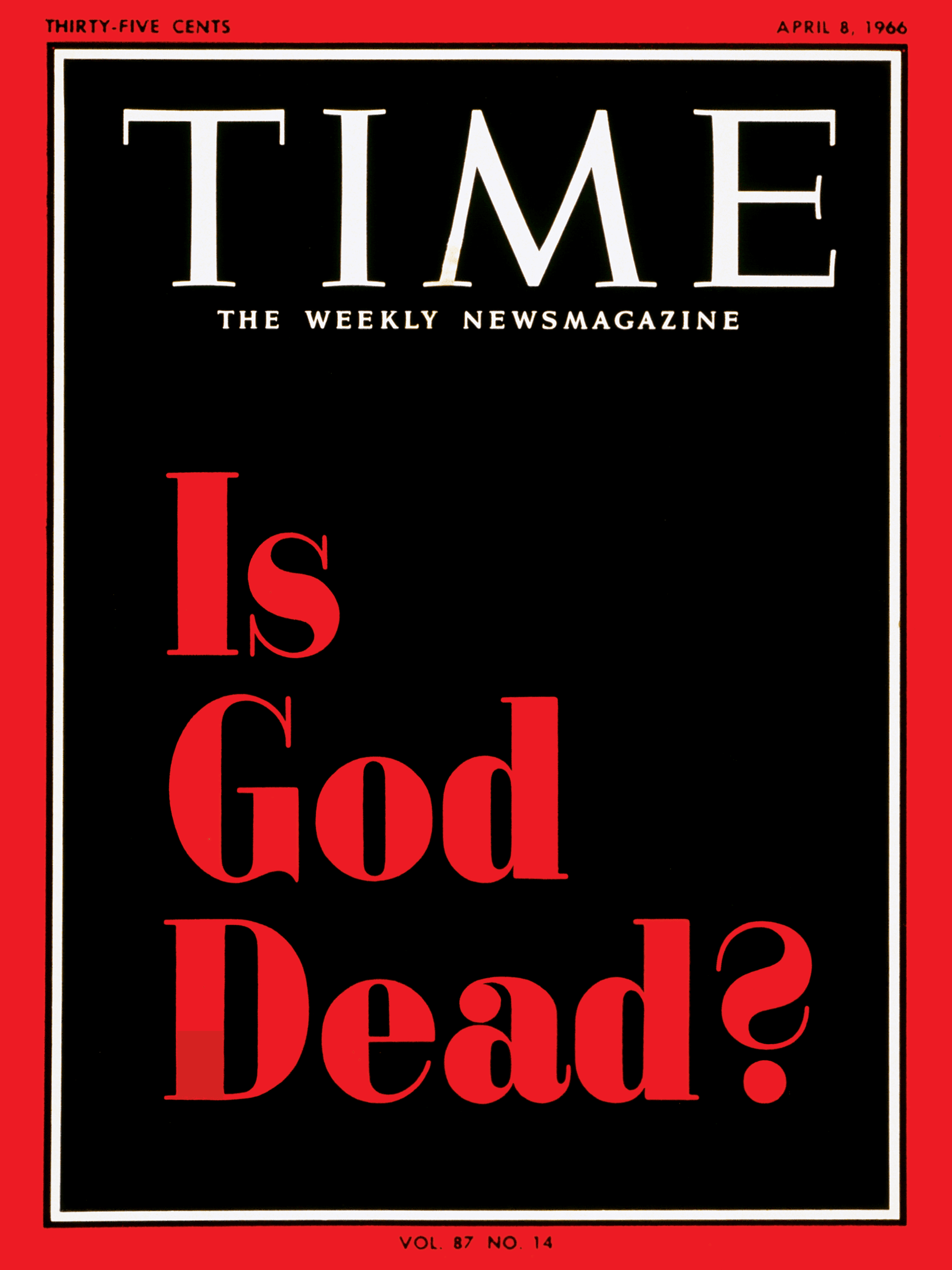 TIME Is God Dead?