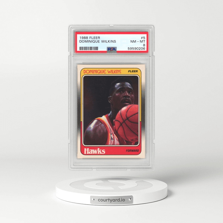 1988 Fleer #5 Dominique Wilkins (PSA 8 NM-MT)