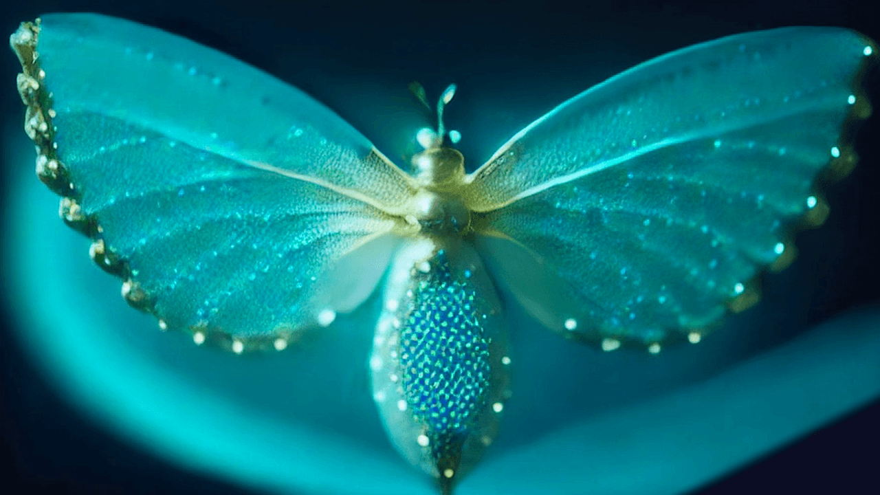 Blue Moth 3 Portrait NFT By Deekstar
