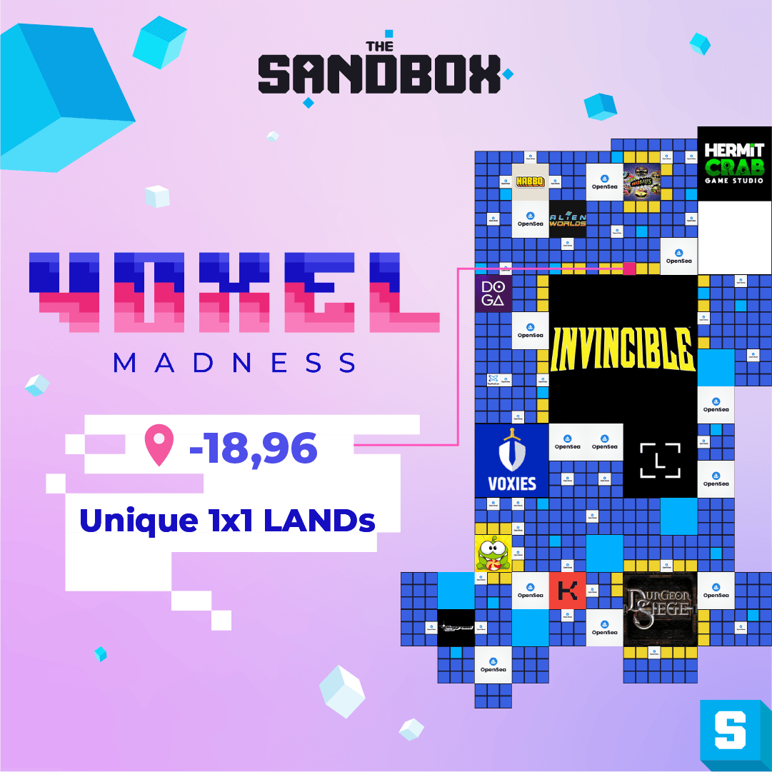 Voxel Madness LAND Sale - 1x1 LAND [-18,96]