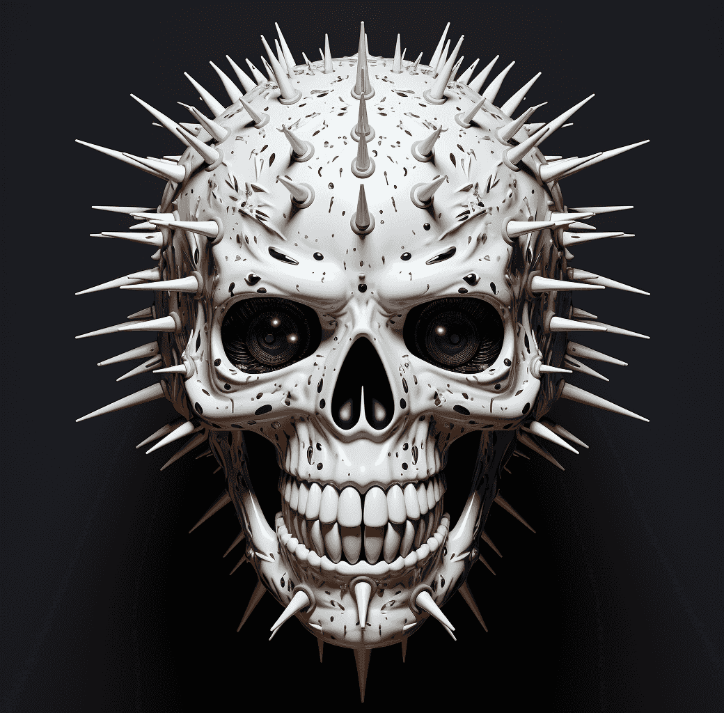 Spiked Skulls by SmokeSolid #30